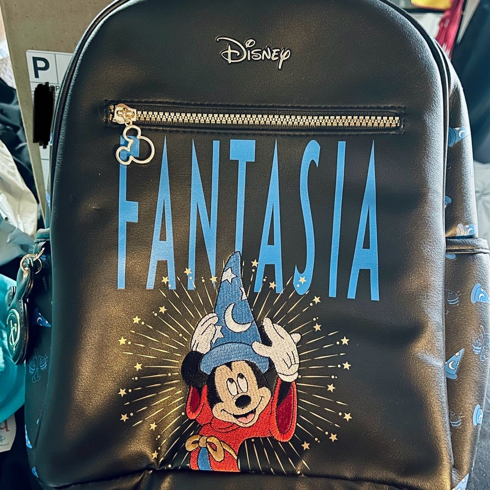 Primark Disney Fantasia Black Collectible Backpack Sorcerer Mickey NWT